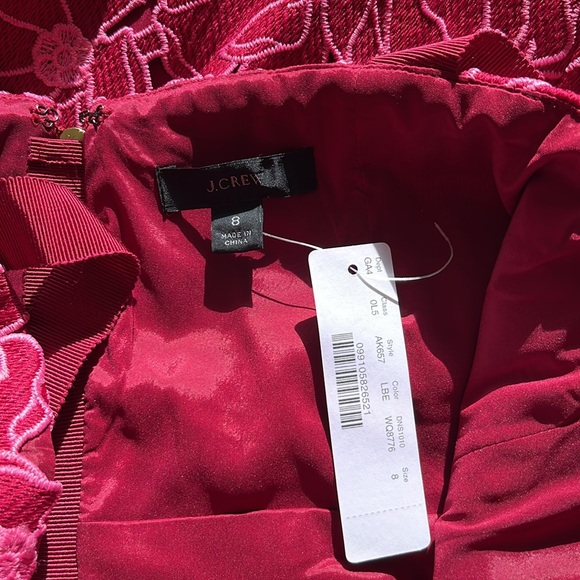 NWT JCREW Eyelet midi dress with flounce hem - Picture 10 of 11